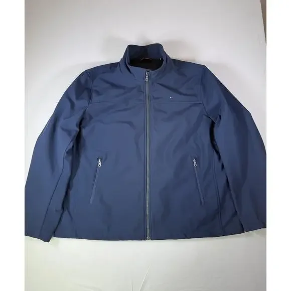 Tommy Hilfiger Men’s Jacket Full Zip Classic Fit All Weather Blue Sz 2XL - Picture 1 of 13